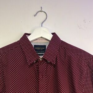 Denim & Flower Button Down Shirt